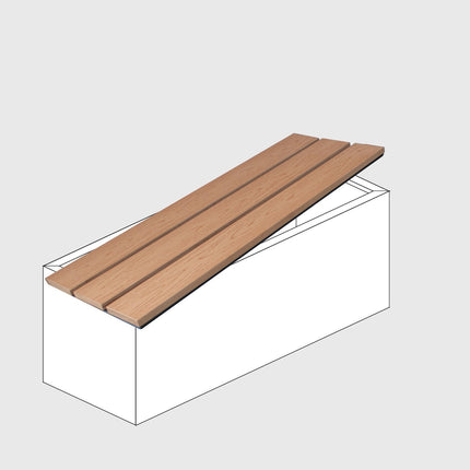 CUBEBOX | Sitzdeckel Metall - WPC