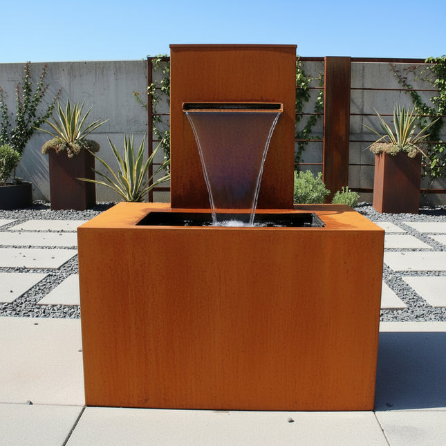 Brunnen AQUA BOX | Corten ohne techn. Zubehör