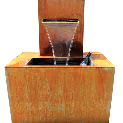 Brunnen AQUA BOX | Corten ohne techn. Zubehör