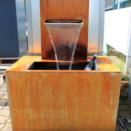 Brunnen AQUA BOX | Corten  Komplett-Set