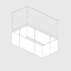 Set 200x100 L-shape / external corners