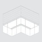 Set 200x200 L-shape / external corners