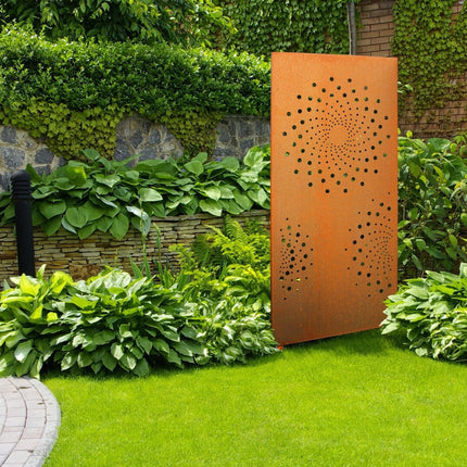 SPACE VERTICAL mit Motiv | Breite 87 cm | Corten