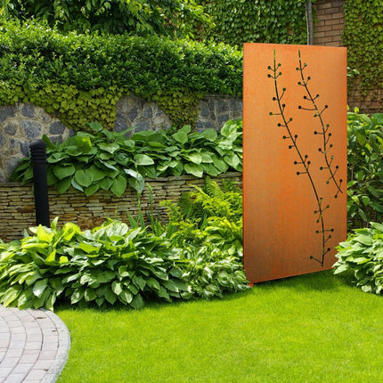 SPACE VERTICAL mit Motiv | Breite 87 cm | Corten