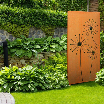 SPACE VERTICAL mit Motiv | Breite 87 cm | Corten