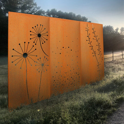 SPACE VERTICAL mit Motiv | Breite 87 cm | Corten