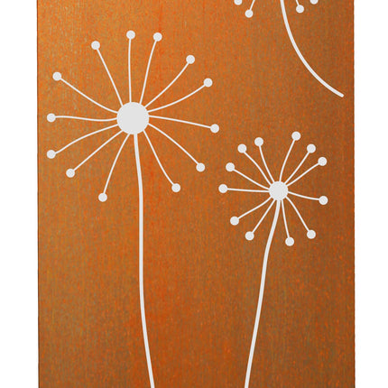 SPACE VERTICAL mit Motiv | Breite 87 cm | Corten