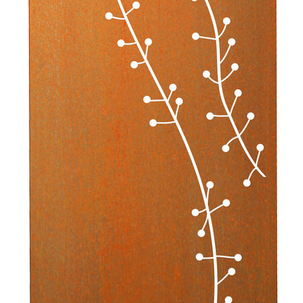 SPACE VERTICAL mit Motiv | Breite 87 cm | Corten