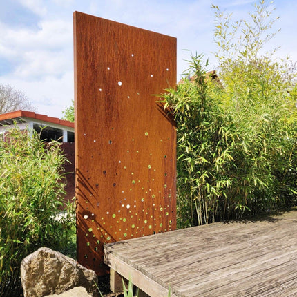 SPACE VERTICAL mit Motiv | Breite 87 cm | Corten