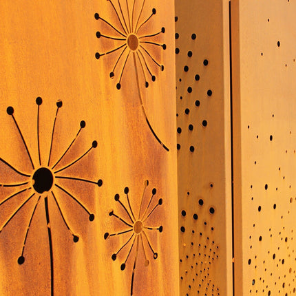 SPACE VERTICAL mit Motiv | Breite 87 cm | Corten