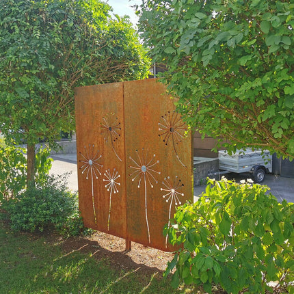 SPACE VERTICAL mit Motiv | Breite 87 cm | Corten
