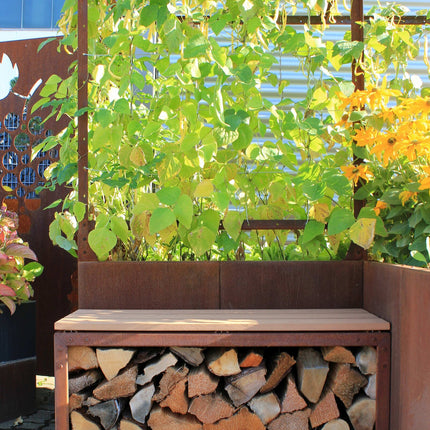 WOODPECKER PRO Corten | Sitzbank
