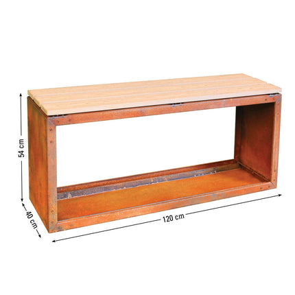 WOODPECKER PRO Corten | Sitzbank