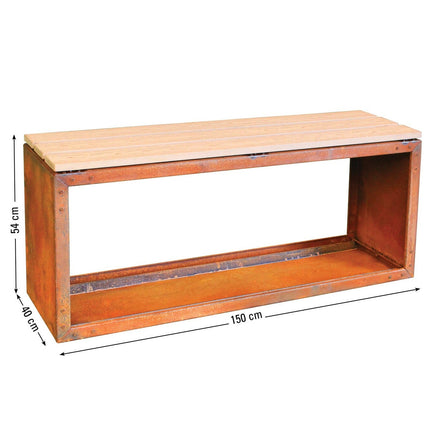 WOODPECKER PRO Corten | Sitzbank