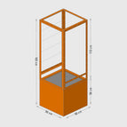 Jardinière grimpante Climb & Cover 50x50 avec cage à grimper