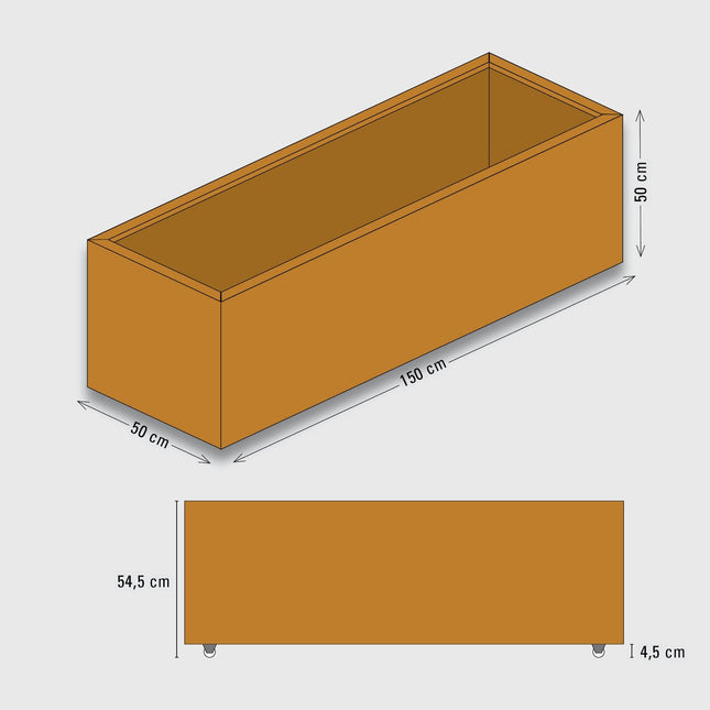 LOTTE WHEELS 150x50 | Corten