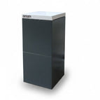 7016 anthrazit / 9006 weißaluminium / 50x50/106 cm