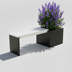 anthracite / aluminium blanc