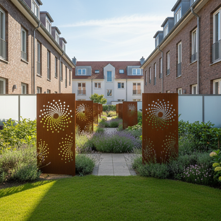 SPACE VERTICAL mit Motiv | Breite 87 cm | Corten