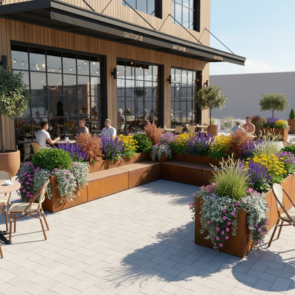 Garden feature | Urbank FAMILY seating area