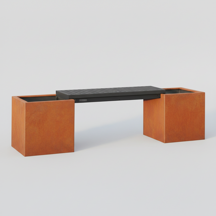 Objet de jardin | VIEW Bank 100 Corten