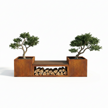 Gartenobjekt | VIEW URBAN Bank 300 Corten