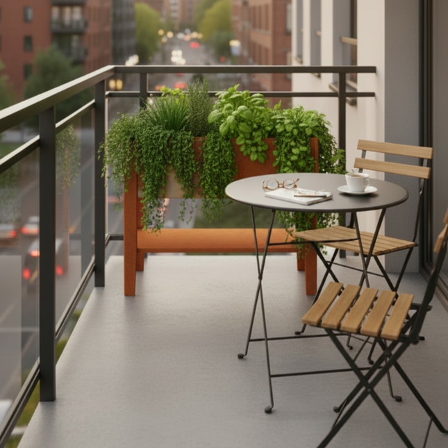 Design table planter "Palatino" small | Corten 