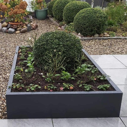 CARLOTTA Plant Frame / Raised Bed, Square | Anthracite 