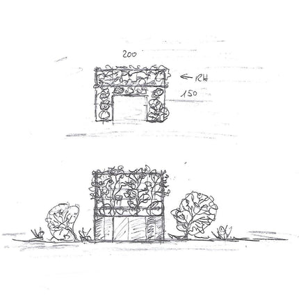Gartenobjekt | ATRIUM U-Form 200x150