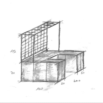 Gartenobjekt | ATRIUM U-Form 200x150