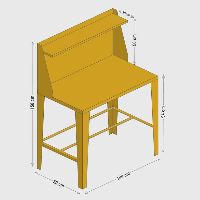 Table de plantation Palatino II avec panneau arrière 