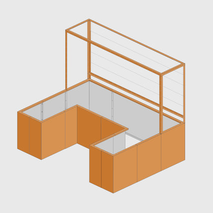 Gartenobjekt | ATRIUM U-Form 200x150
