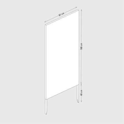 SPACE VERTICAL UNI | Breite 87 cm | Corten