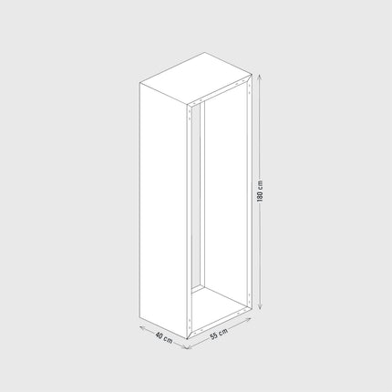 WOODPECKER anthracite | H 180cm